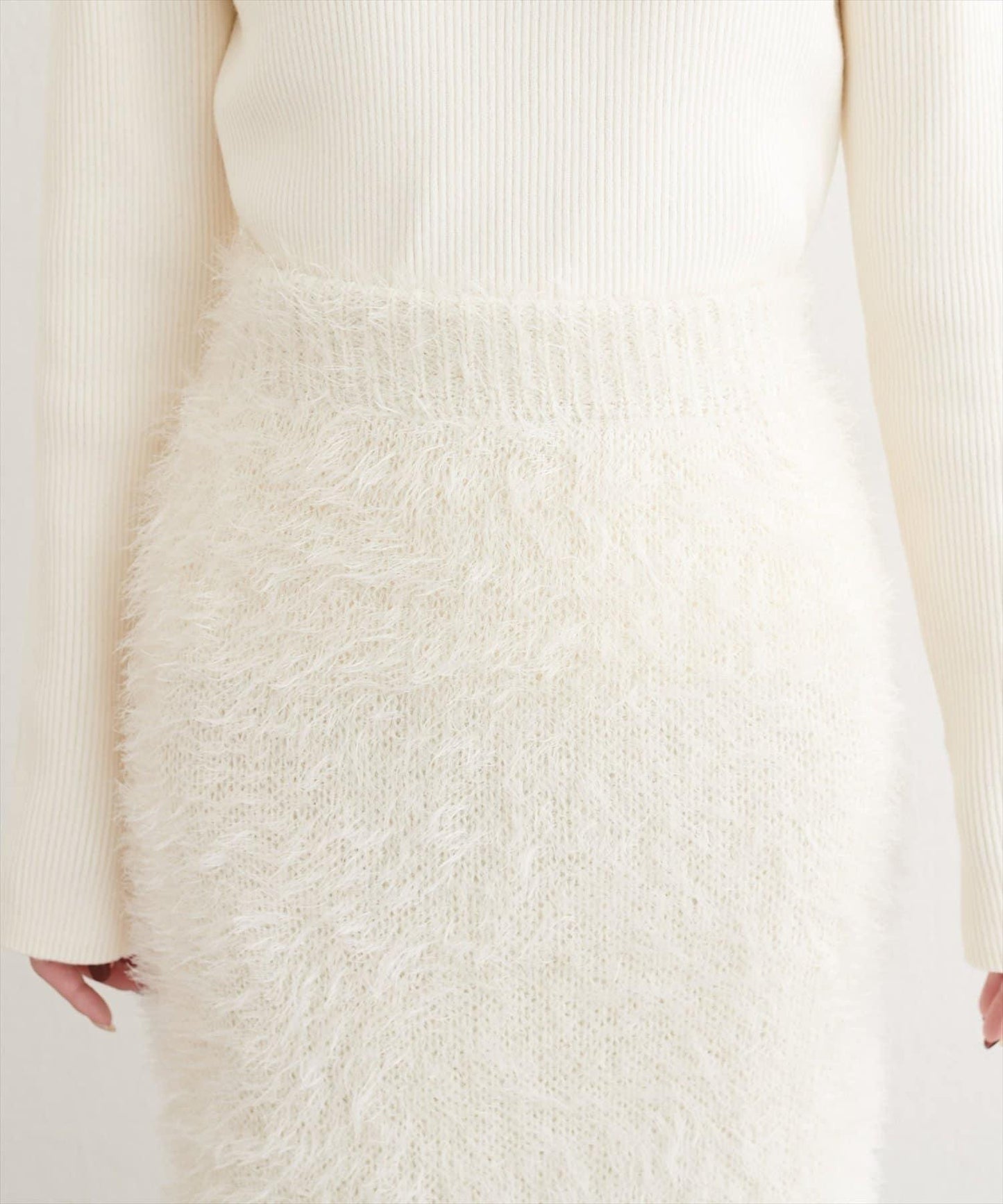 亮片羽毛修身半身裙