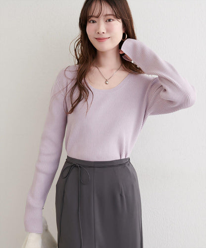 帶蝴蝶結多穿法針織衫