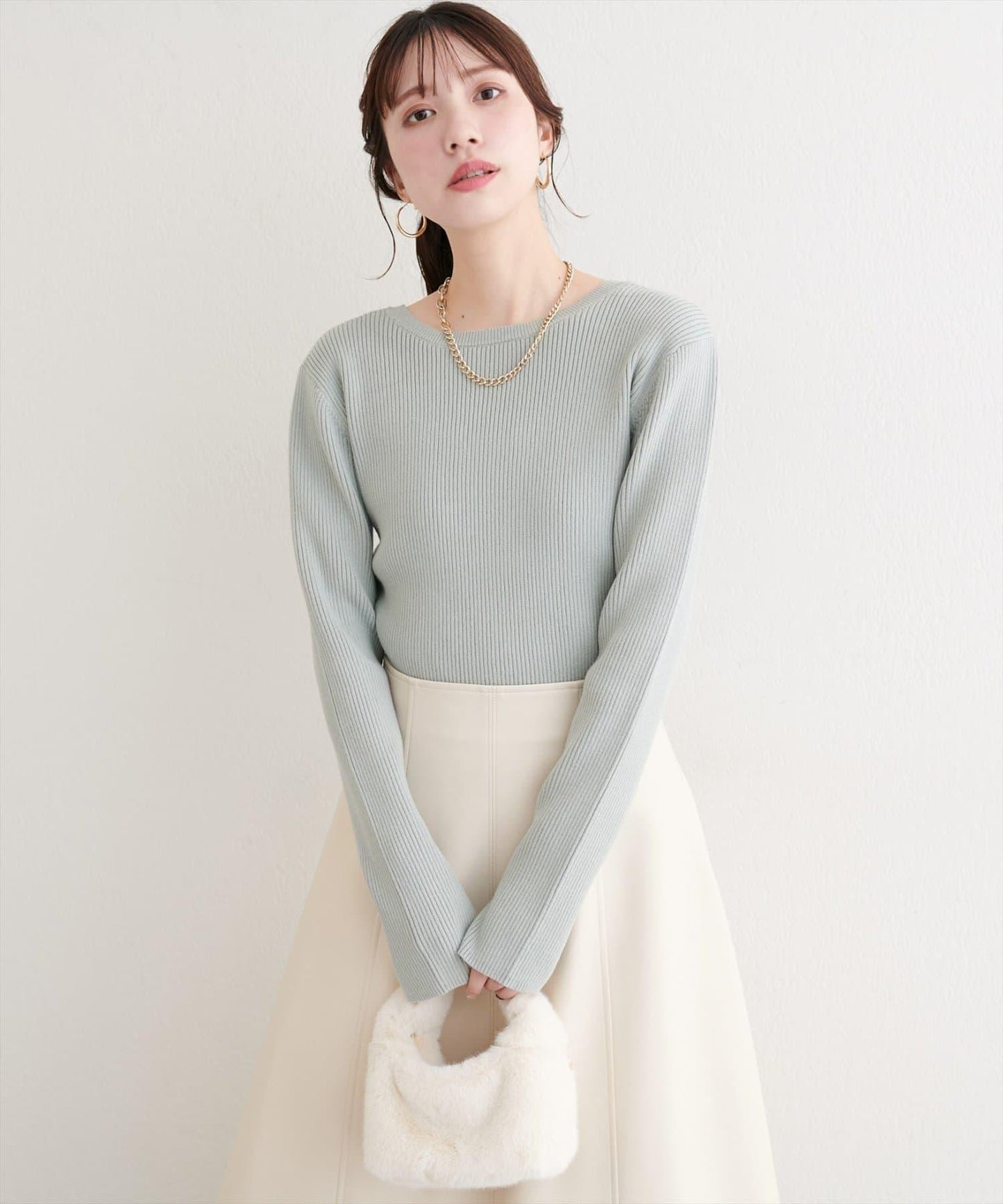 帶蝴蝶結多穿法針織衫