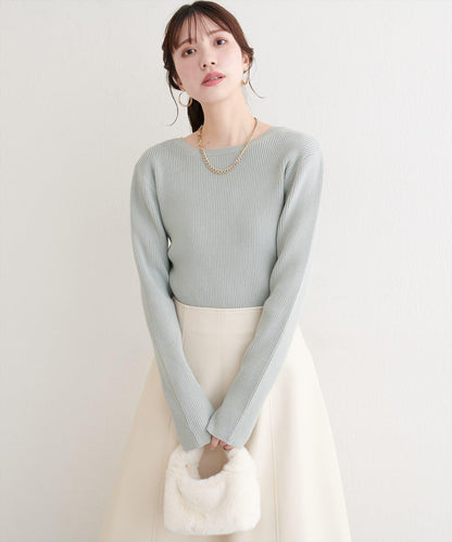 帶蝴蝶結多穿法針織衫