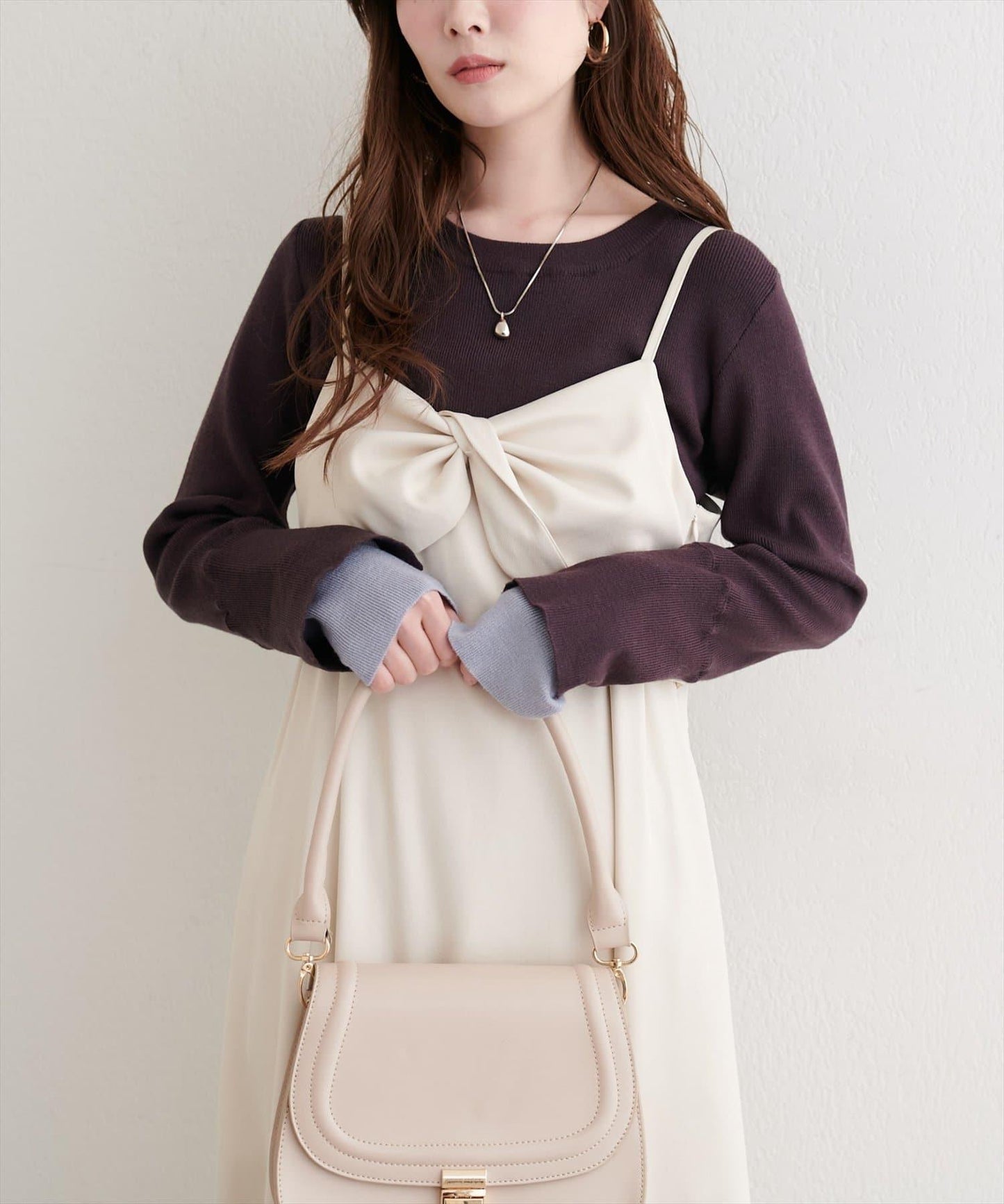 袖口拼接針織衫