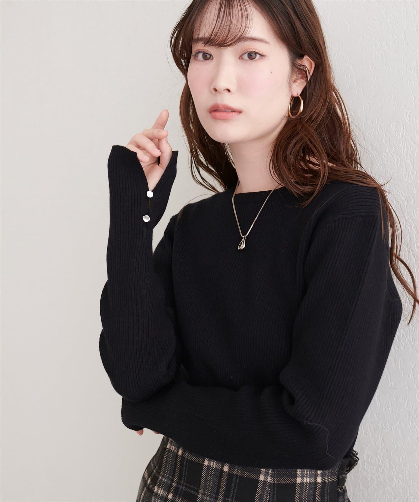 帶蝴蝶結多穿法針織衫