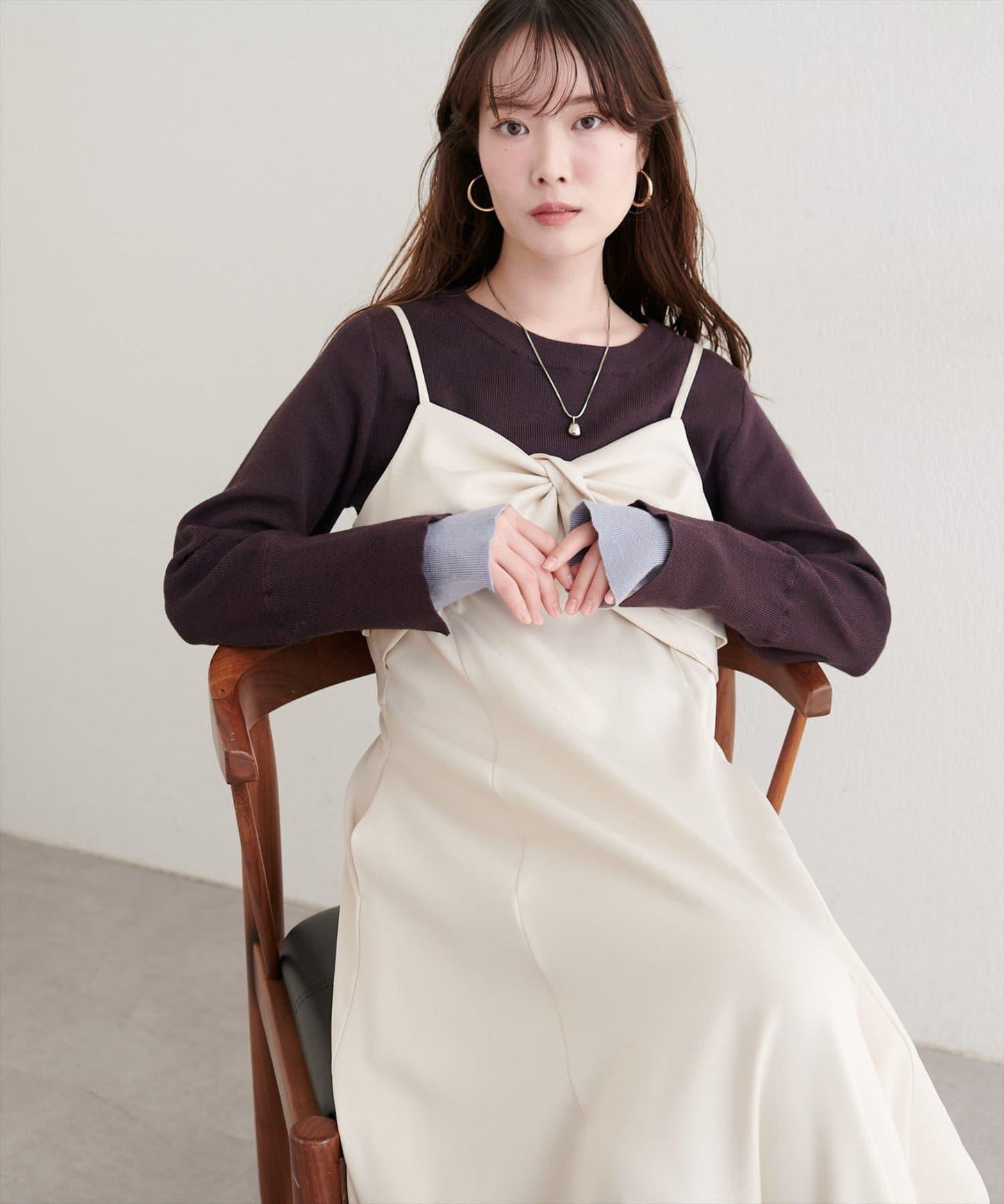 袖口拼接針織衫