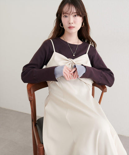 袖口拼接針織衫