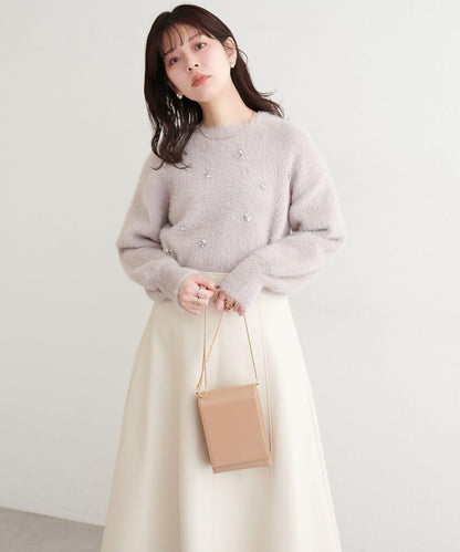 蓬鬆毛絨裝飾針織衫