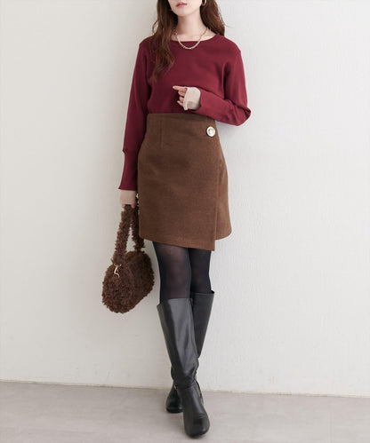 袖口拼接針織衫