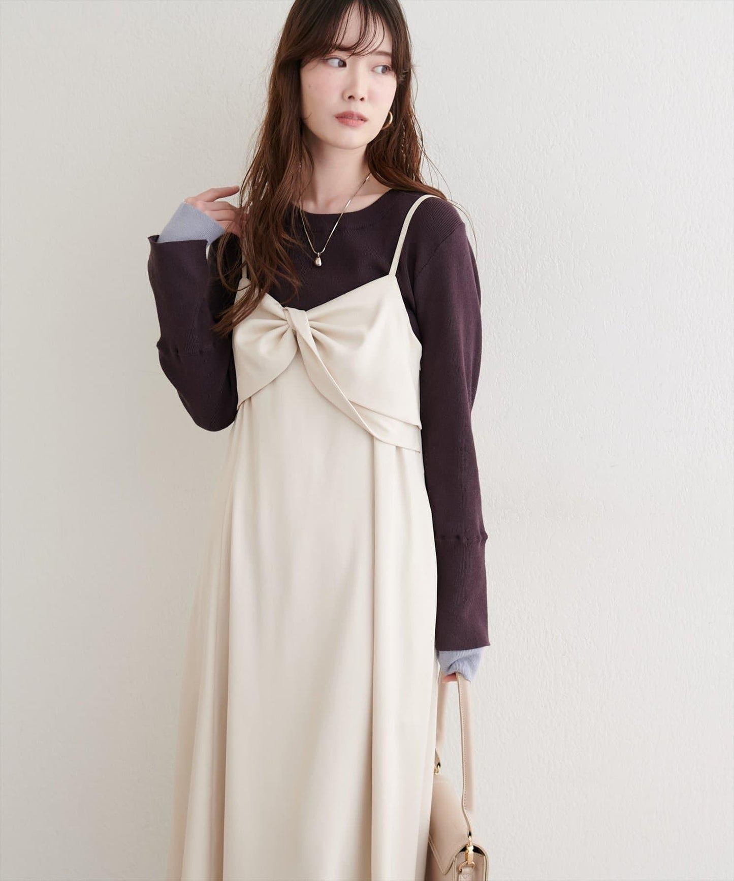 袖口拼接針織衫