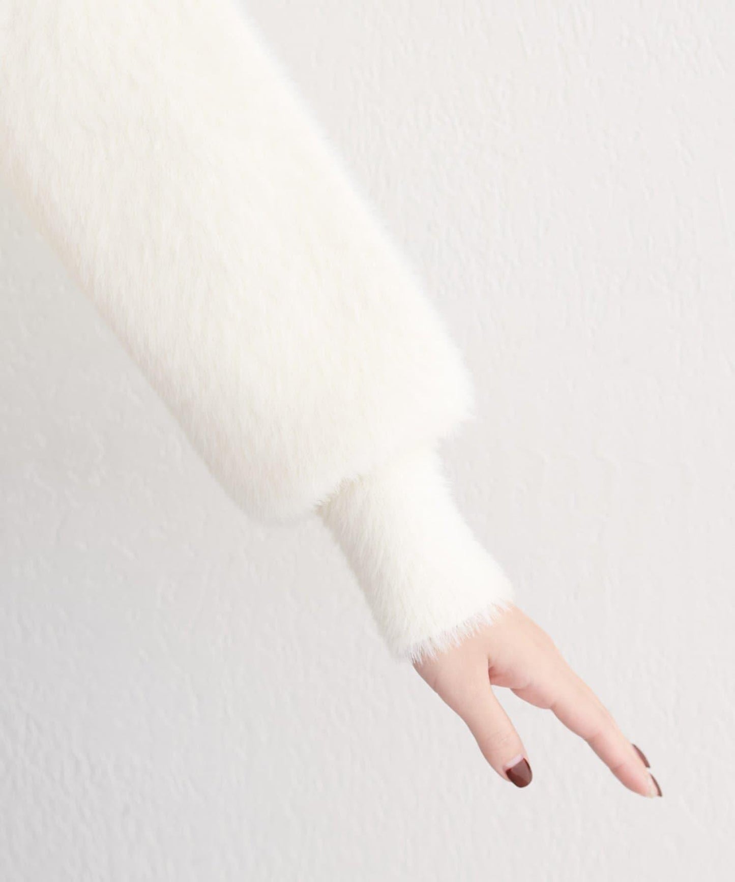 蓬鬆毛絨裝飾針織衫