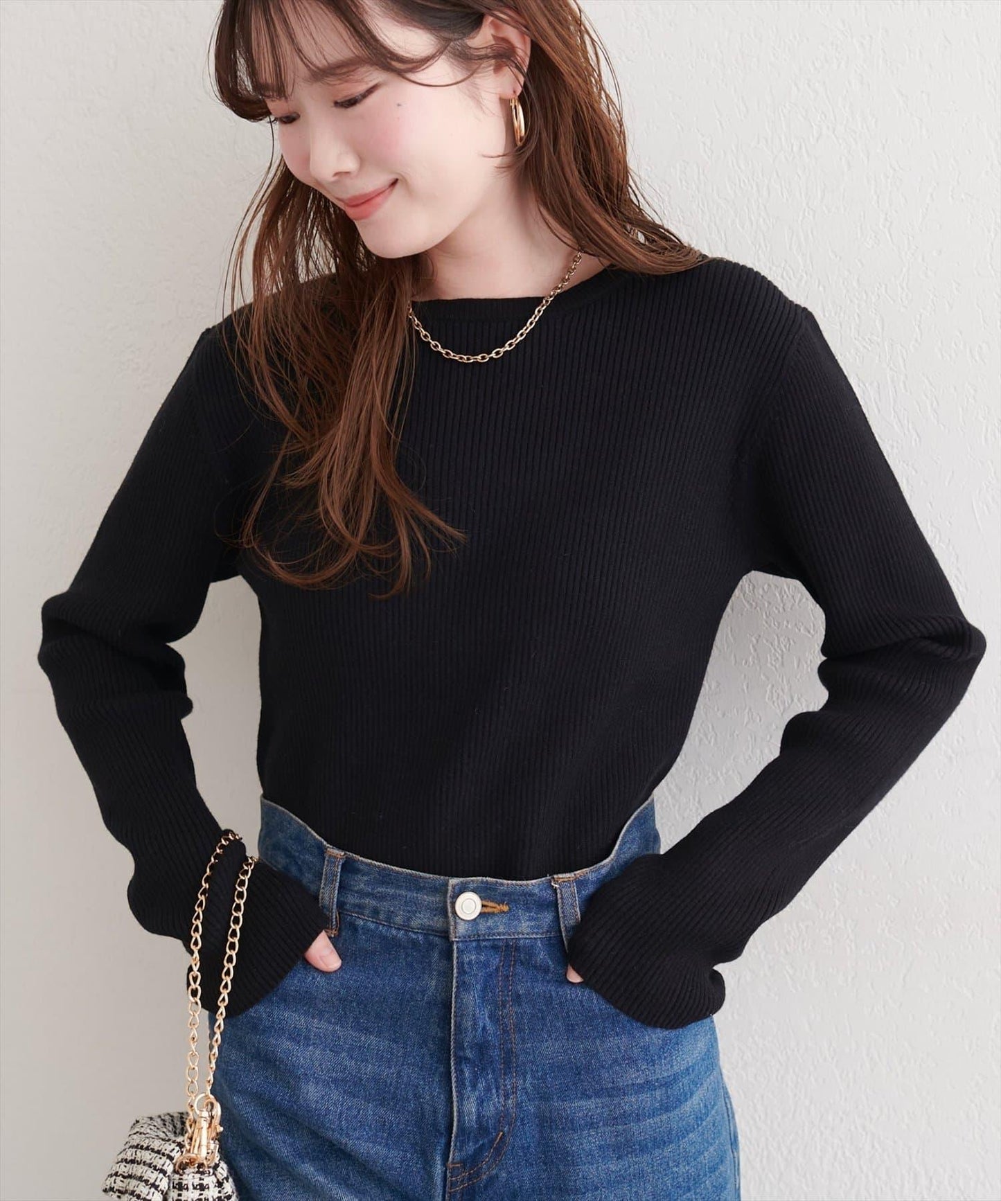 帶蝴蝶結多穿法針織衫