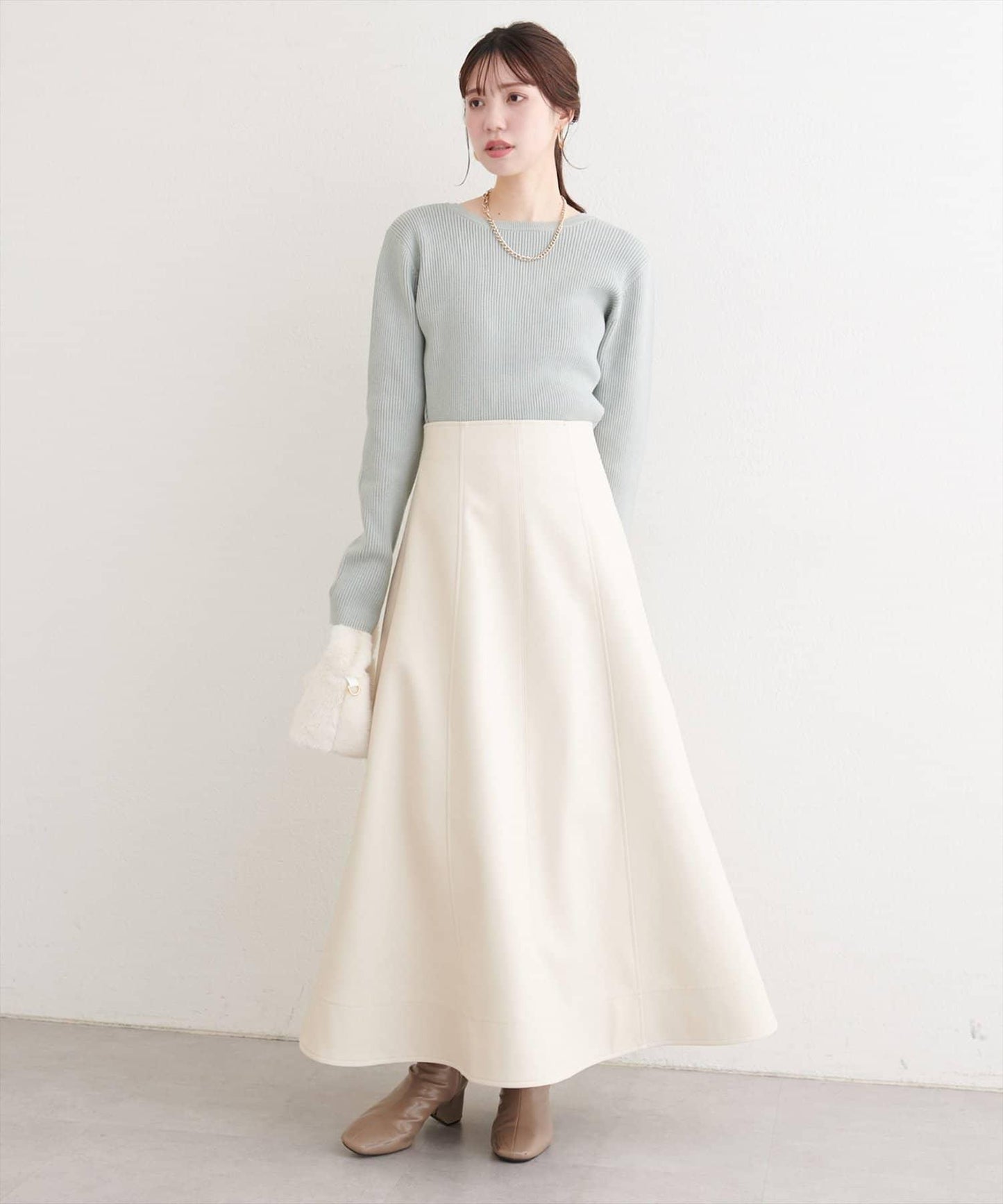 帶蝴蝶結多穿法針織衫