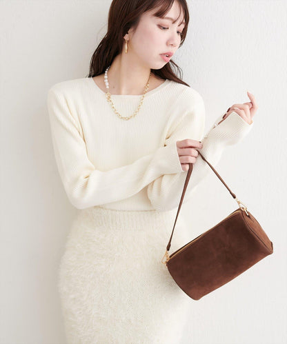 帶蝴蝶結多穿法針織衫