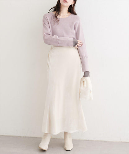 袖口拼接針織衫