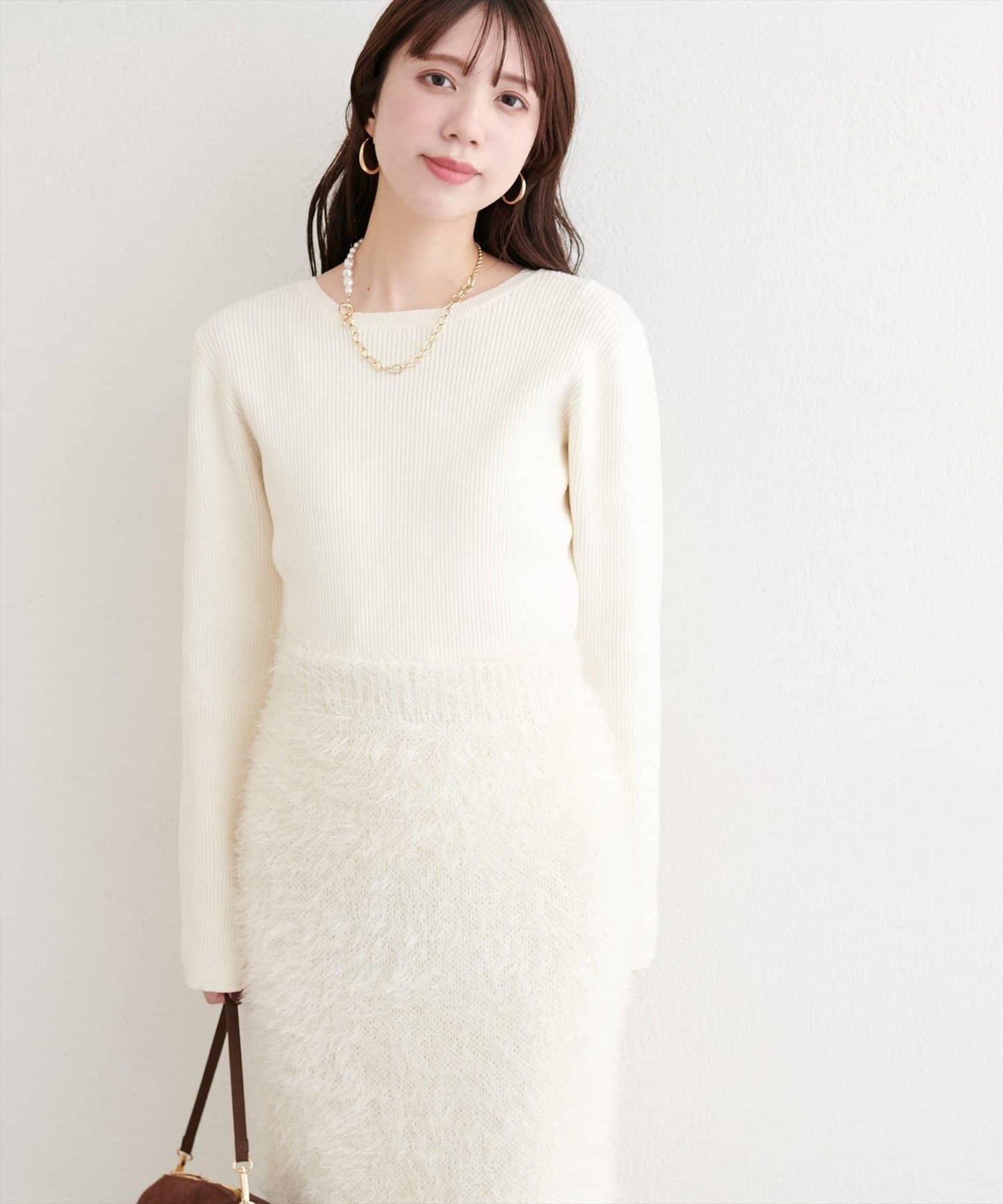 帶蝴蝶結多穿法針織衫