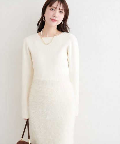 帶蝴蝶結多穿法針織衫