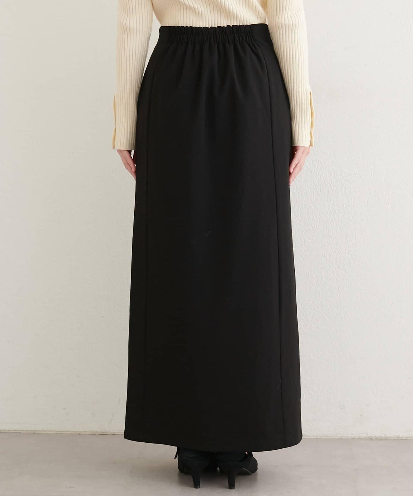 【natural couture】翻蓋口袋拉鍊半身裙