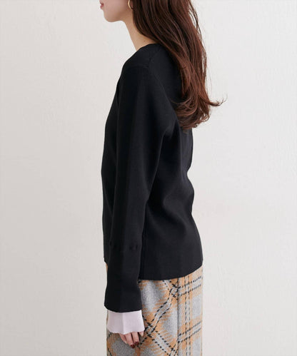 袖口拼接針織衫