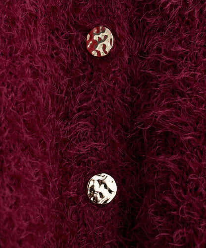 亮片羽毛船領針織套頭衫