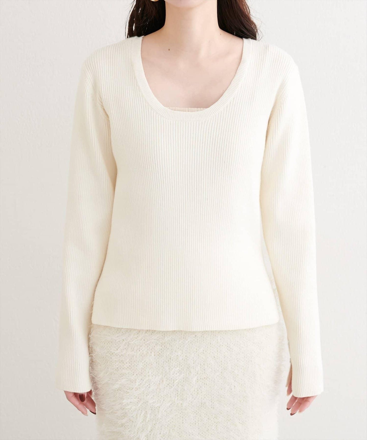 帶蝴蝶結多穿法針織衫