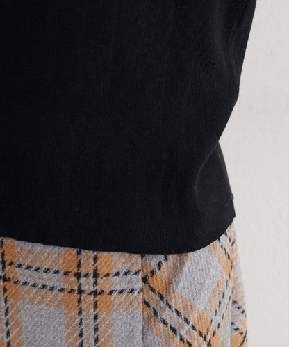 袖口拼接針織衫