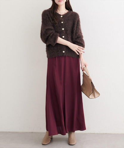 亮片羽毛船領針織套頭衫