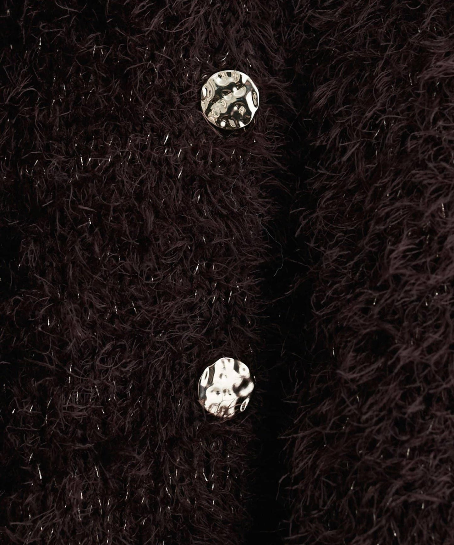 亮片羽毛船領針織套頭衫