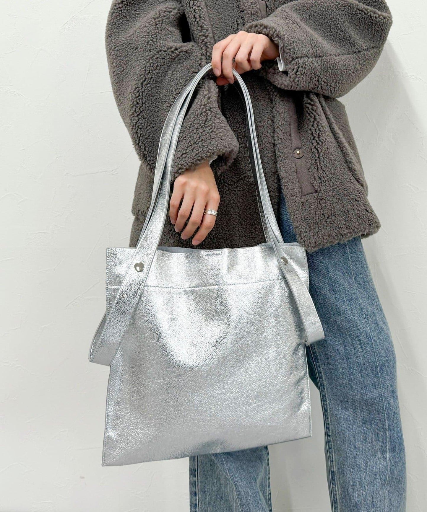 【BEAURE/ビュレ】2WAY手柄真皮托特包