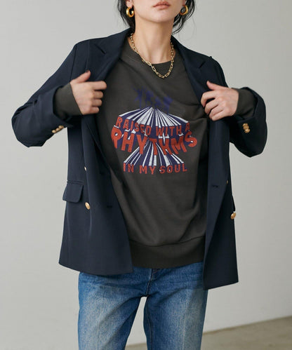 【LARUTA】圖案標誌加絨套頭衫