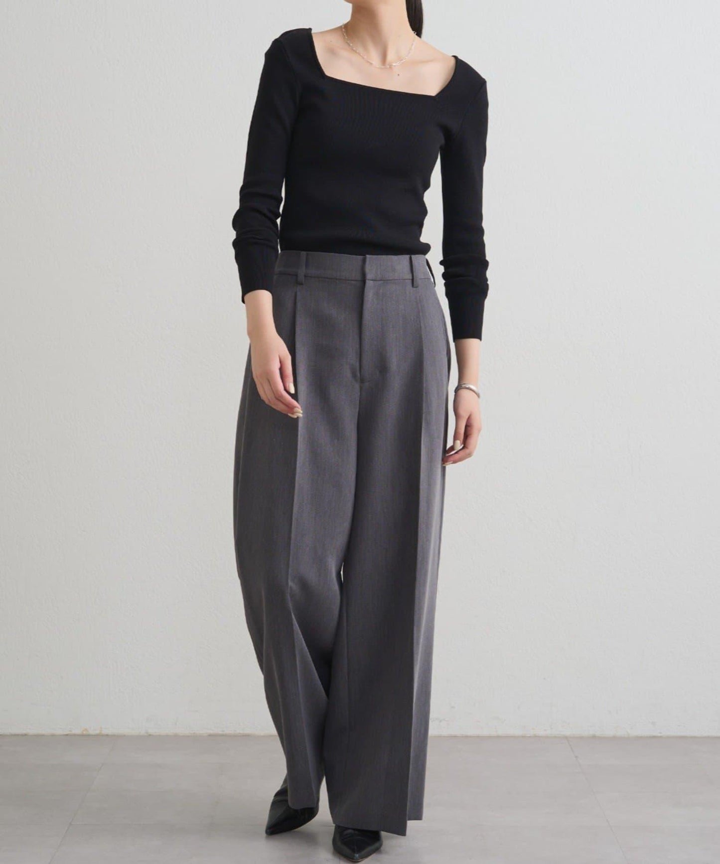 【earthy_】方領針織衫