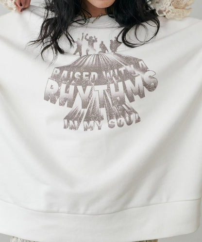 【LARUTA】圖案標誌加絨套頭衫