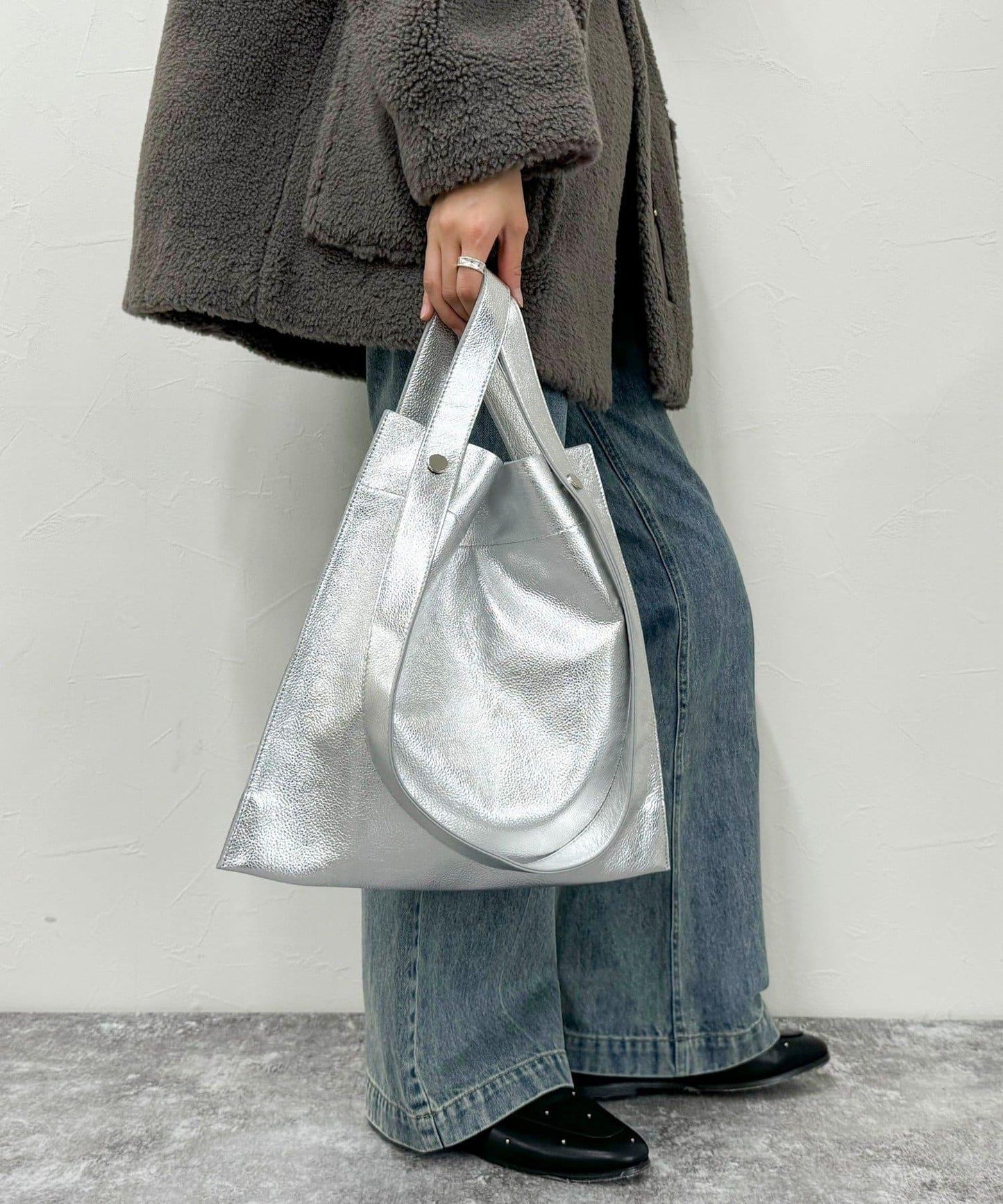 【BEAURE/ビュレ】2WAY手柄真皮托特包