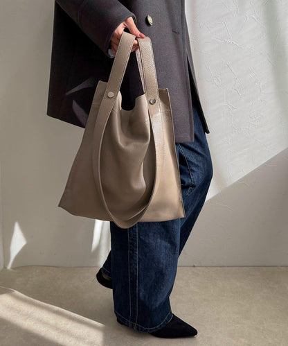 【BEAURE/ビュレ】2WAY手柄真皮托特包