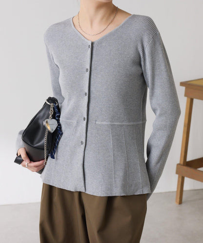 【塑形】羅紋荷葉邊開衫