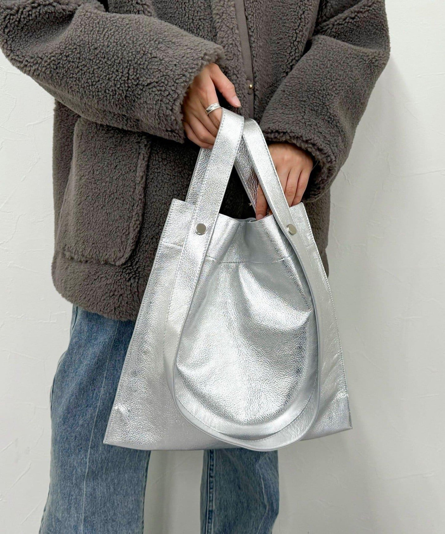 【BEAURE/ビュレ】2WAY手柄真皮托特包