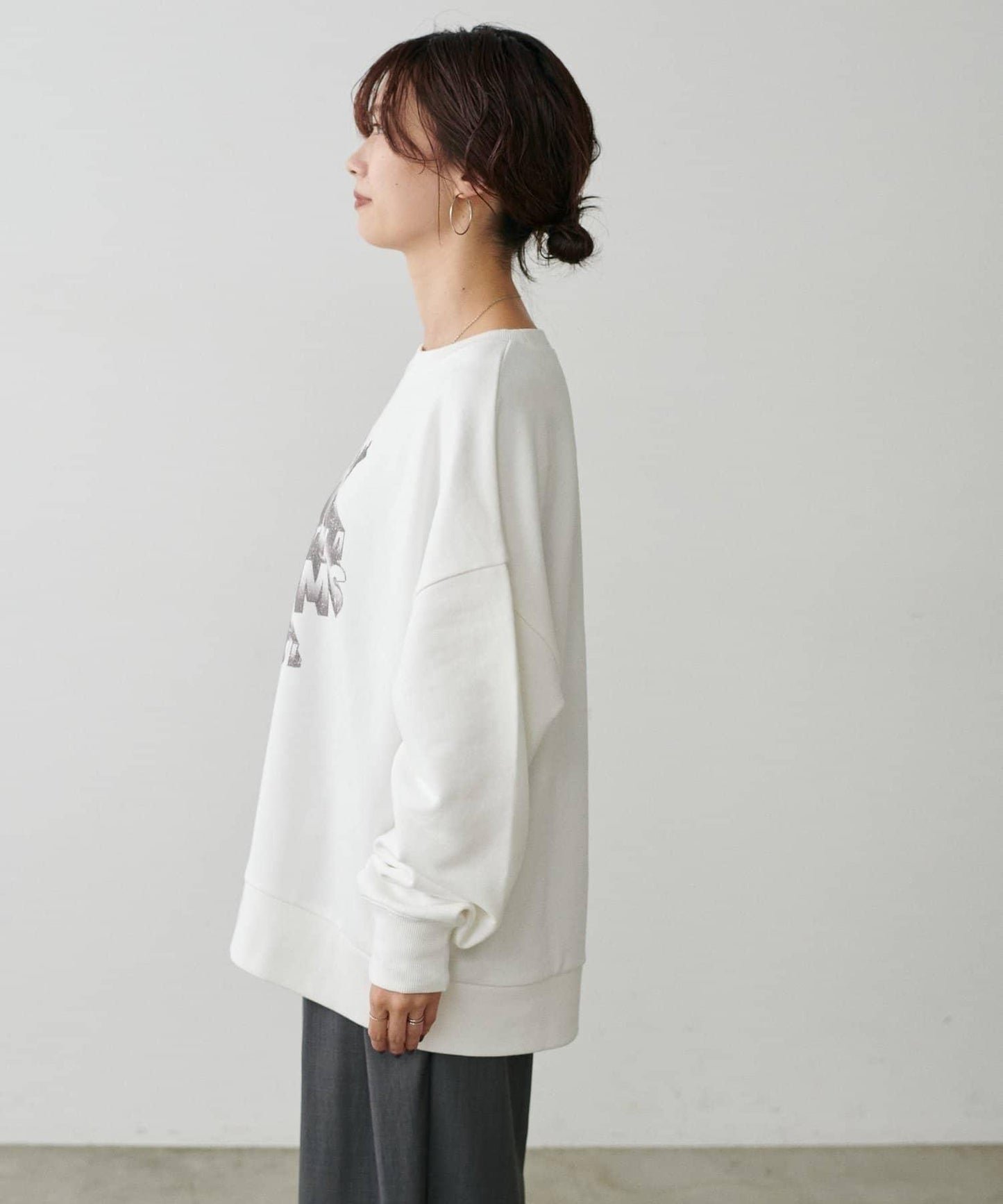 【LARUTA】圖案標誌加絨套頭衫