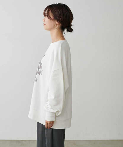 【LARUTA】圖案標誌加絨套頭衫