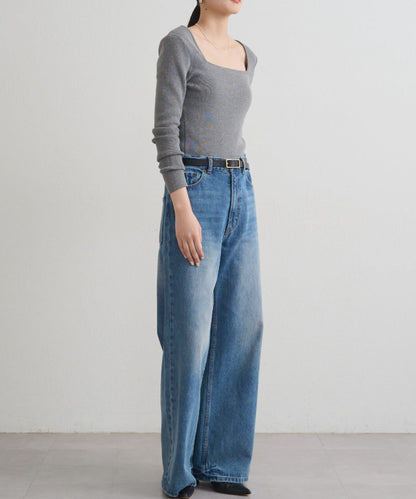 【earthy_】方領針織衫