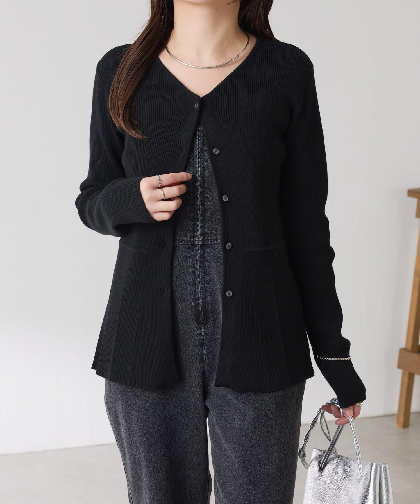 【塑形】羅紋荷葉邊開衫