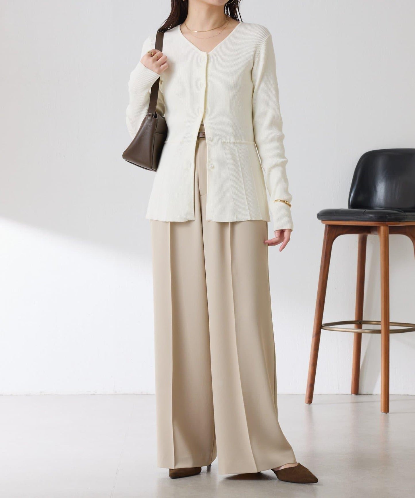 【塑形】羅紋荷葉邊開衫