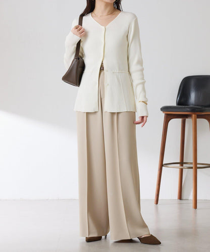 【塑形】羅紋荷葉邊開衫