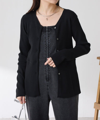 【塑形】羅紋荷葉邊開衫