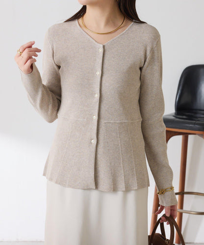 【塑形】羅紋荷葉邊開衫