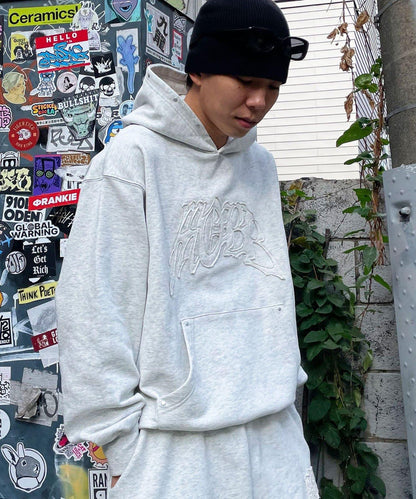 MOBB鉚釘套頭連帽衛衣