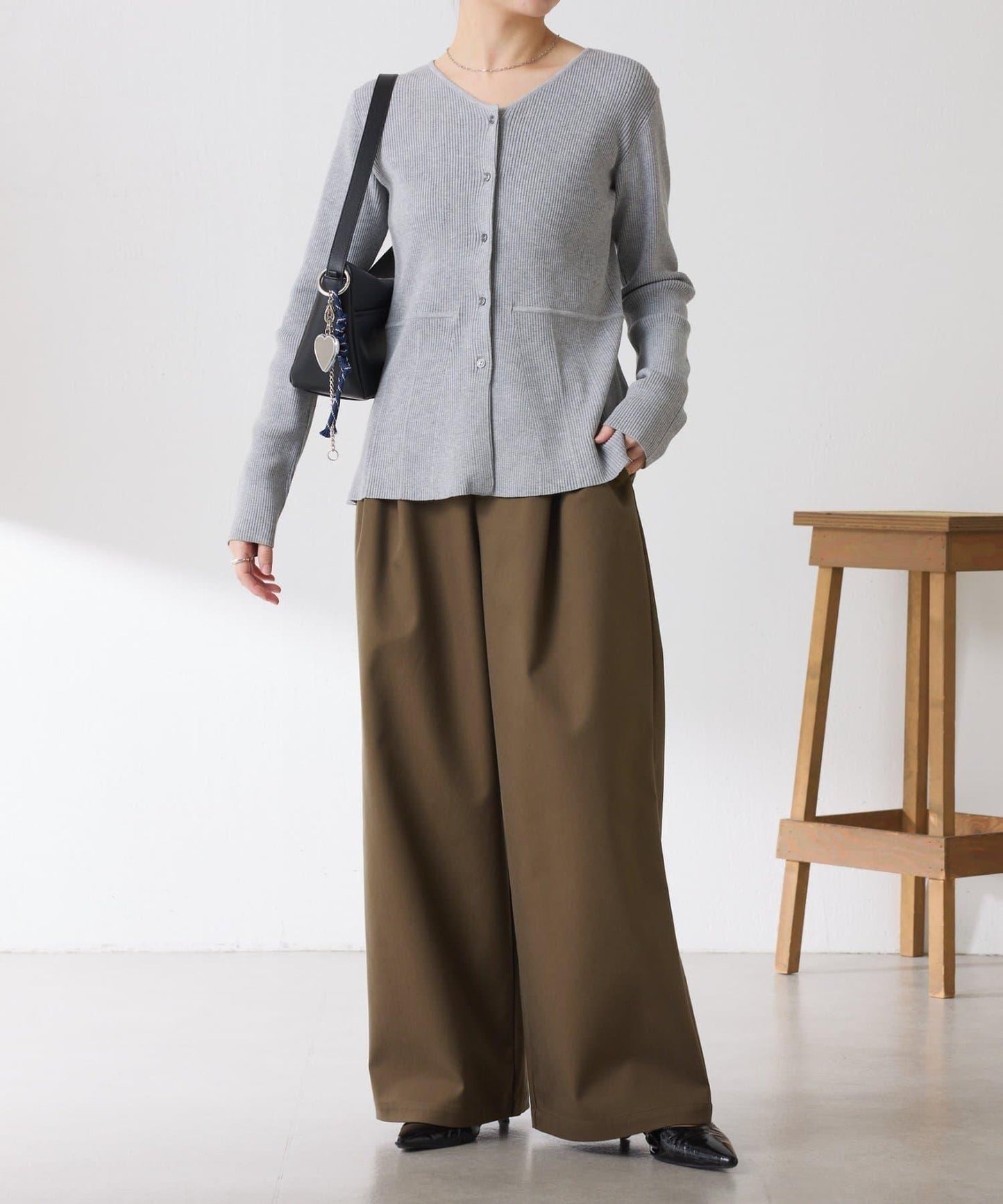 【塑形】羅紋荷葉邊開衫