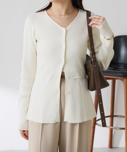 【塑形】羅紋荷葉邊開衫