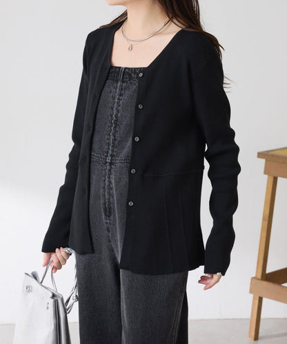 【塑形】羅紋荷葉邊開衫