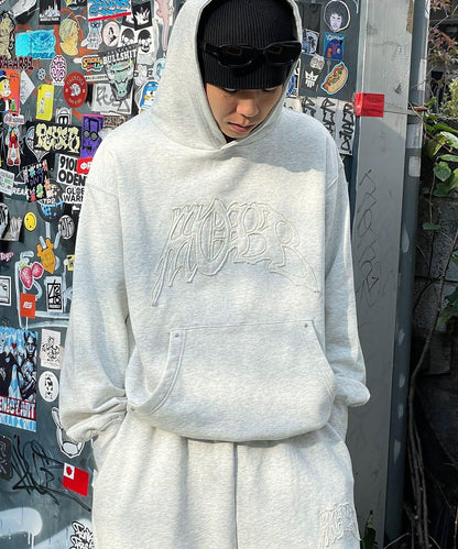 MOBB鉚釘套頭連帽衛衣