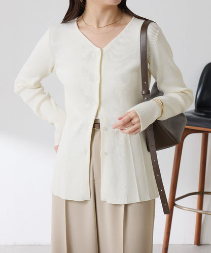 【塑形】羅紋荷葉邊開衫