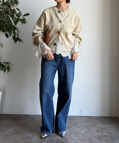 大紐釦針織開衫