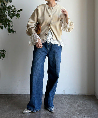 大紐釦針織開衫