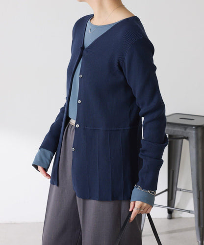 【塑形】羅紋荷葉邊開衫